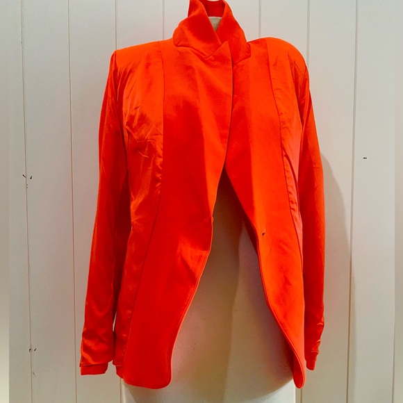 Generation Love NWT Hudson Crepe Blazer Size L Papaya Orange - Picture 4 of 13